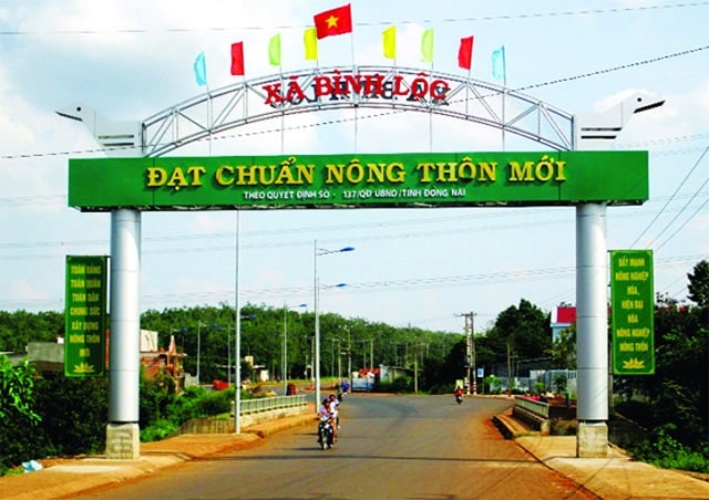 Xã Bình Lộc - Một trong những xã đã đạt chuẩn nông thôn mới 