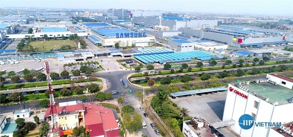 Khu công nghiệp Yên Phong, Bắc Ninh thu hút nhiều doanh nghiệp.